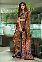 Crepe Digital Printed Saree-1 Crepe Digital Printed Saree-1
