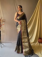 Handloom Silk Saree-Black Handloom Silk Saree-Black