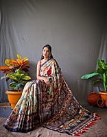 Kalamkari Printed Cotton Saree-6 Kalamkari Printed Cotton Saree-6