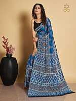 Muslin Ajrakh Digital Printed Saree-6 Muslin Ajrakh Digital Printed Saree-6