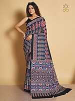 Muslin Ajrakh Digital Printed Saree-8 Muslin Ajrakh Digital Printed Saree-8