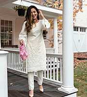 Pure Cotton Chikan Cutwork Set-3 Pure Cotton Chikan Cutwork Set-3