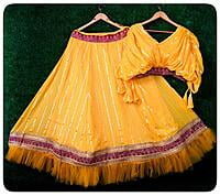 Traditional Gota Patti Lehenga-Yellow-2 Traditional Gota Patti Lehenga-Yellow-2