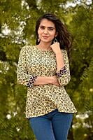 Block Printed Top-Green-5 Block Printed Top-Green-5