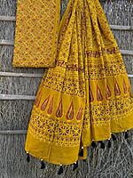 Ajrakh Printed Top-Dupatta Set-16 Ajrakh Printed Top-Dupatta Set-16