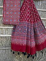 Ajrakh Printed Top-Dupatta Set-2 Ajrakh Printed Top-Dupatta Set-2