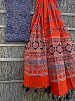 Ajrakh Printed Top-Dupatta Set-21 Ajrakh Printed Top-Dupatta Set-21