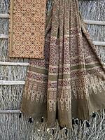 Ajrakh Printed Top-Dupatta Set-5 Ajrakh Printed Top-Dupatta Set-5