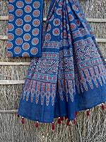 Ajrakh Printed Top-Dupatta Set-7 Ajrakh Printed Top-Dupatta Set-7