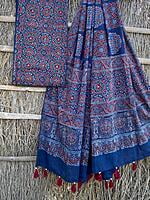 Ajrakh Printed Top-Dupatta Set-9 Ajrakh Printed Top-Dupatta Set-9