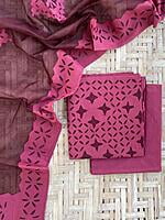 Applique Unstitched Suit With Applique Top Catalogue 2-20 Applique Unstitched Suit With Applique Top Catalogue 2-20