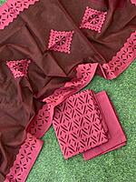 Applique Unstitched Suit With Applique Top Series 1-17 Applique Unstitched Suit With Applique Top Series 1-17