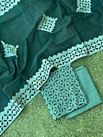 Applique Unstitched Suit With Applique Top Series 1-18 Applique Unstitched Suit With Applique Top Series 1-18