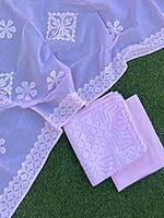 Applique Unstitched Suit With Applique Top Series 1-2 Applique Unstitched Suit With Applique Top Series 1-2