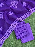 Applique Unstitched Suit With Applique Top Series 1-21 Applique Unstitched Suit With Applique Top Series 1-21
