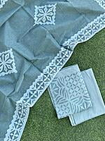 Applique Unstitched Suit With Applique Top Series 1-24 Applique Unstitched Suit With Applique Top Series 1-24