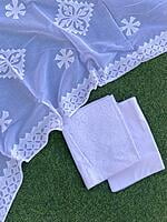 Applique Unstitched Suit With Applique Top Series 1-28 Applique Unstitched Suit With Applique Top Series 1-28