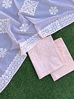 Applique Unstitched Suit With Applique Top Series 1-3 Applique Unstitched Suit With Applique Top Series 1-3