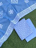 Applique Unstitched Suit With Applique Top Series 1-7 Applique Unstitched Suit With Applique Top Series 1-7