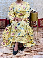 Floral Layered Dress-Yellow Floral Layered Dress-Yellow