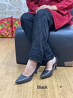 Woolen Knitted Pant-Black Woolen Knitted Pant-Black