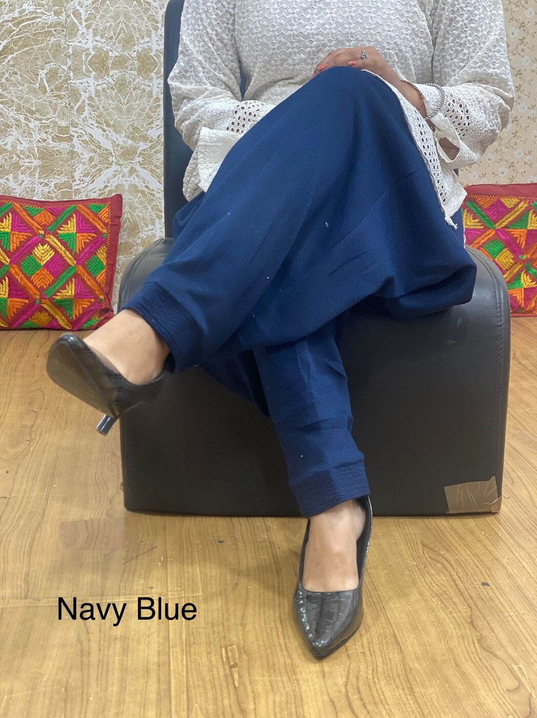 Woolen Knitted Salwar-NavyBlue Woolen Knitted Salwar-NavyBlue