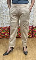Woolen Knitted Trouser-Beige Woolen Knitted Trouser-Beige