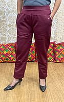 Woolen Knitted Trouser-Maroon Woolen Knitted Trouser-Maroon